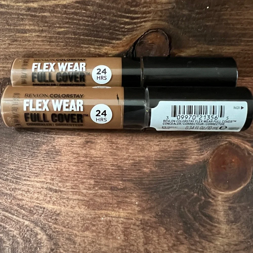 2pk Revlon ColorStay Flex Wear Full Cover Concealer 078 Truffle 24HR 0.34oz Each
